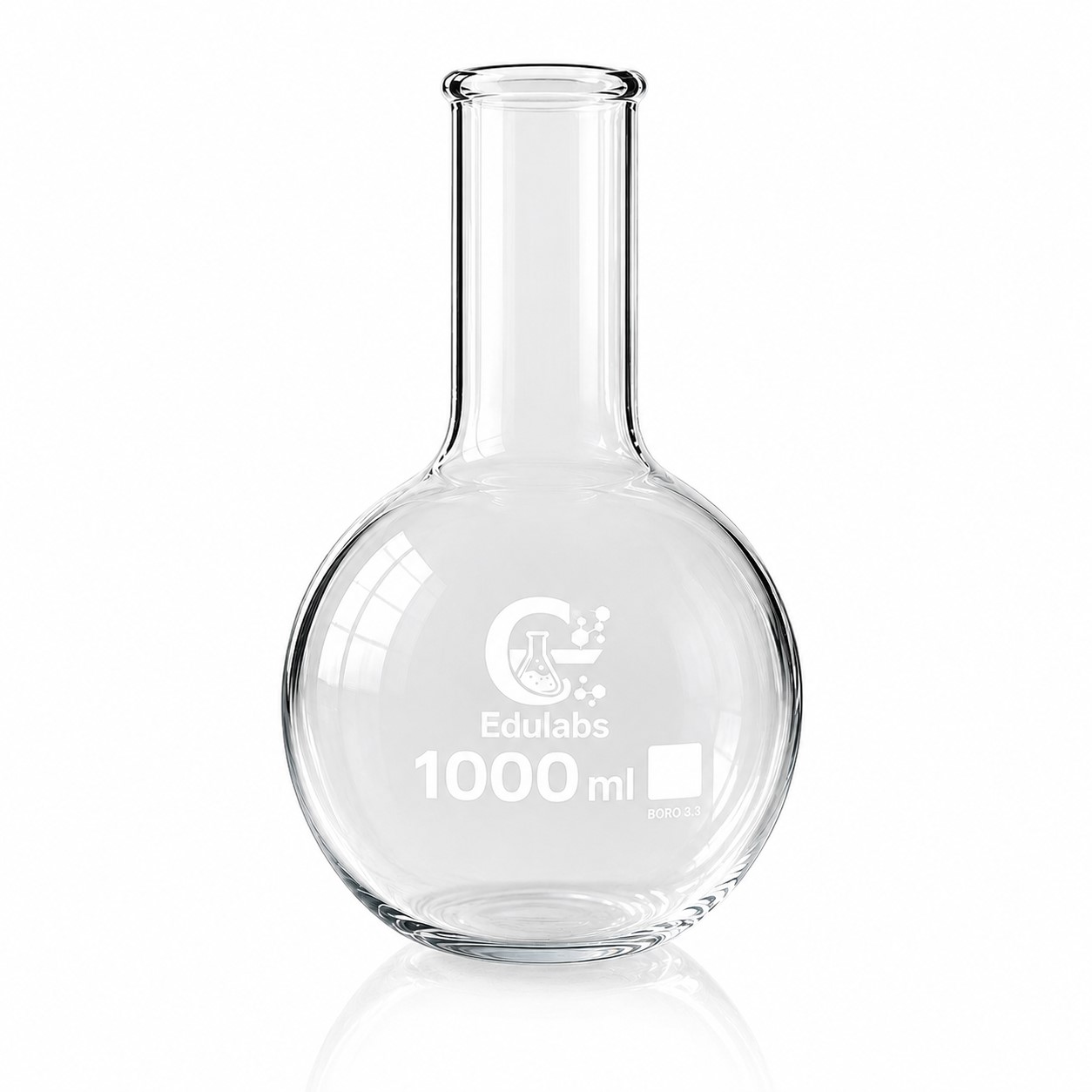 Flask, Round Bottom, Narrow Neck, ISO