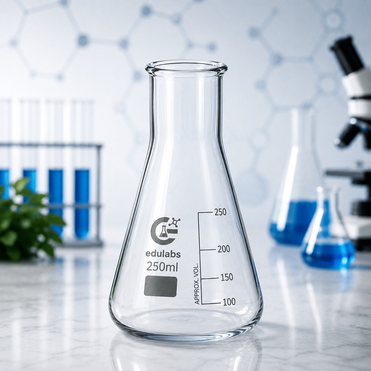 Flasks, Conical (Erlenmeyer) Wide Mouth, ISO