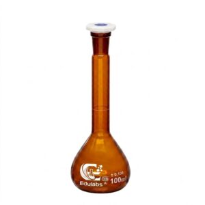 Amber Volumetric Flask, Class-A, Batch Certificate, ISO