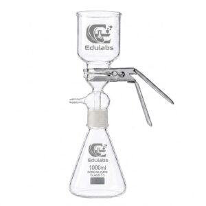 All Glass Filter Holder -47 mm, Filtration Assembly (with Silicon Stopper)